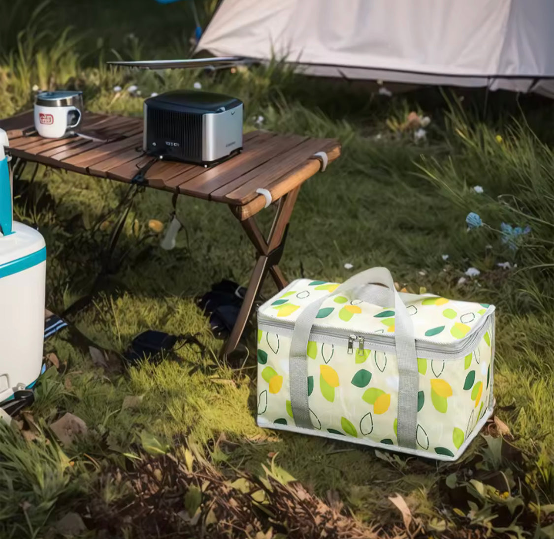 Camping Storage Lunch Bag, Large Capacity Portable Ice Pack Bag, Cold Protection Insulated Lunch Bag, Waterproof Travel Lunch Bag Camping Storage Lunch Bag, Large Capacity Portable Ice Pack Bag, Cold Protection Insulated Lunch Bag, Waterproof Travel Lunch Bag